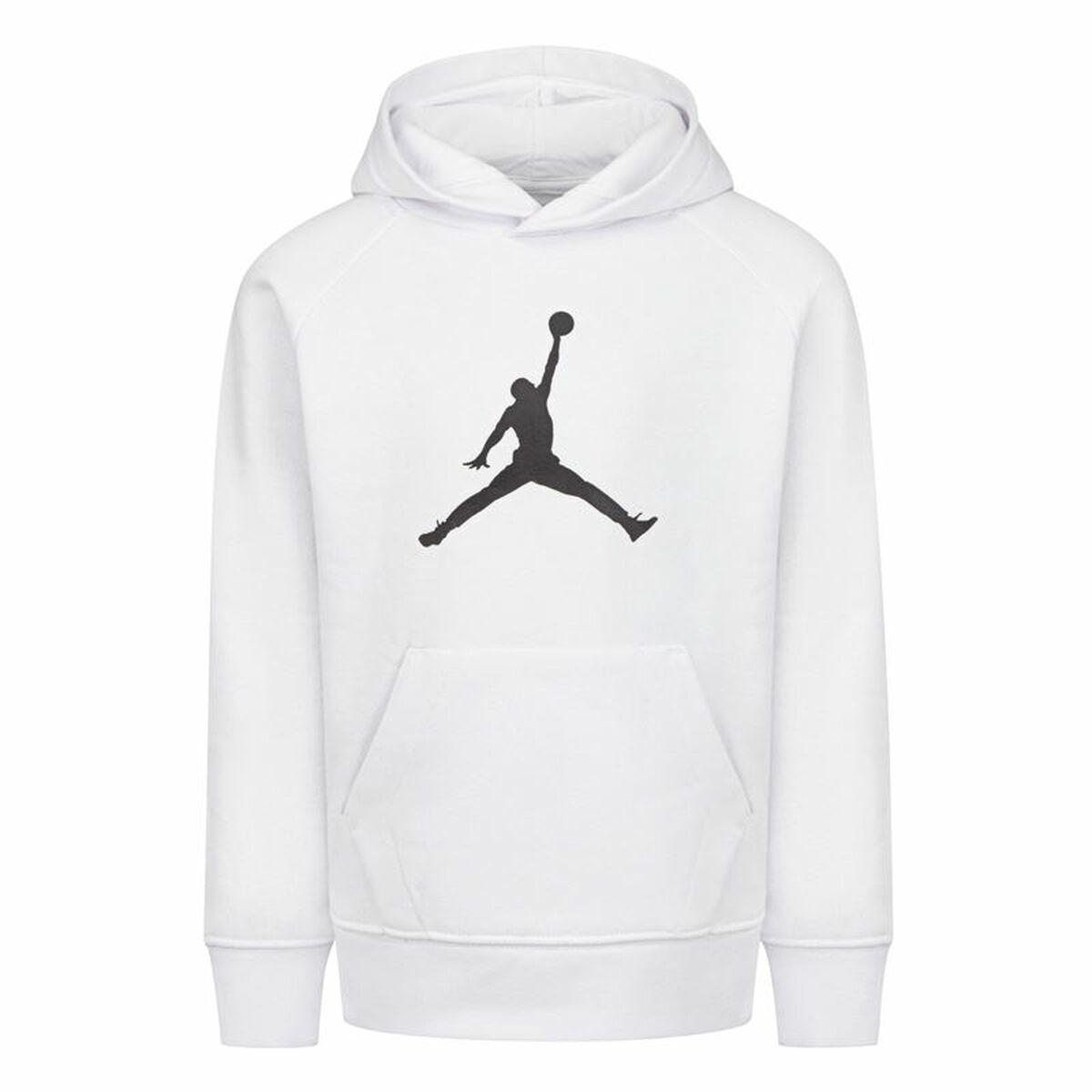 Hættetrøje til Børn Nike Jordan Jumpman Logo Hvid 2-3 år