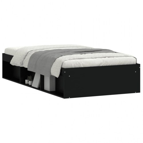 Sengeramme med opbevaring 90 x 190 cm - sort
