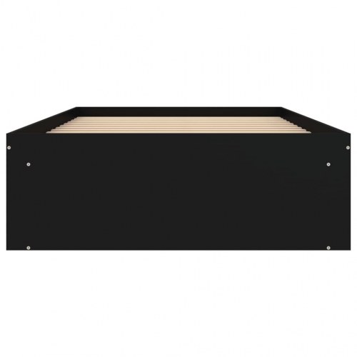 Sengeramme med opbevaring 90 x 190 cm - sort