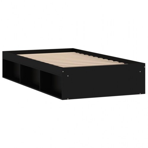 Sengeramme med opbevaring 90 x 190 cm - sort