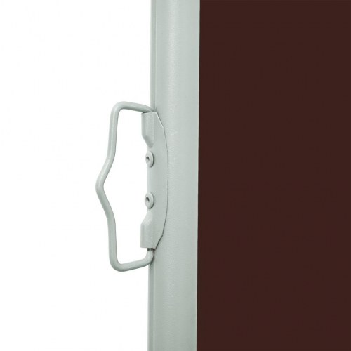 Sammenrullelig sidemarkise til terrasse 600 × 160 cm - brun