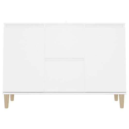 Skænk 101x35x70 cm konstrueret træ hvid