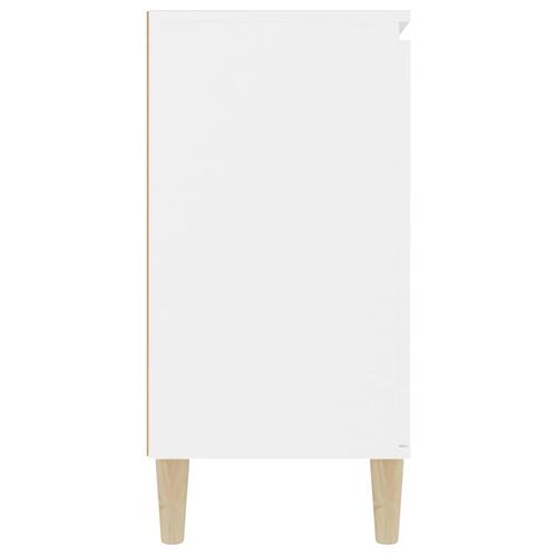 Skænk 101x35x70 cm konstrueret træ hvid