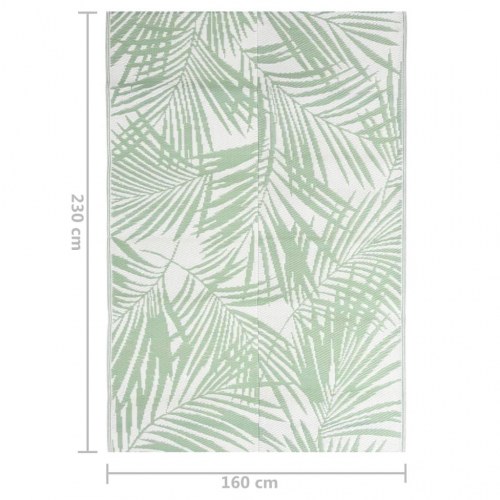 Udendørs gulvtæppe ARAKIL 160×230 cm - PP, grøn