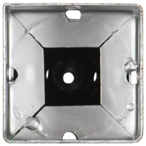 Jordpløkker 2 stk. 10 x 10 x 57 cm galvaniseret stål sølvfarvet