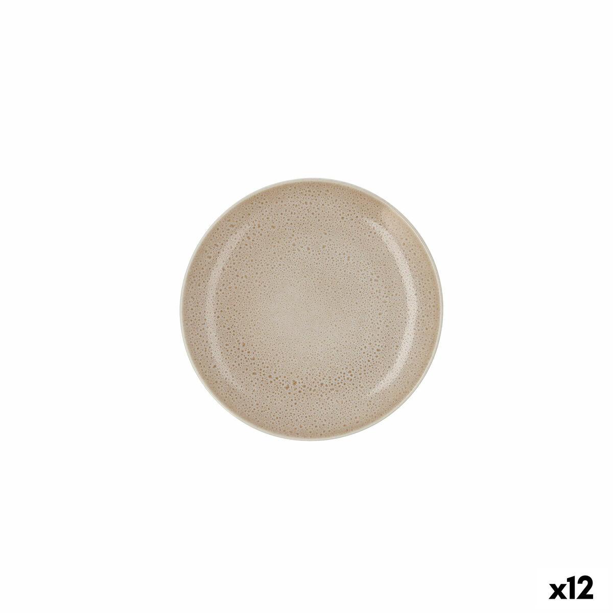 Flad Plade Ariane Porous Beige Keramik Enheder
