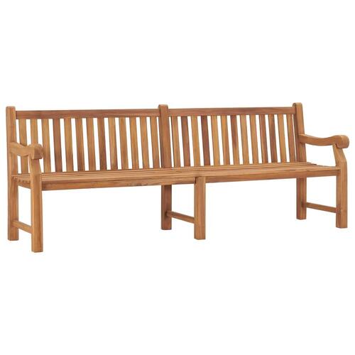 Havebænk 228 cm massivt teaktræ