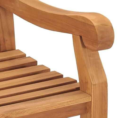 Havebænk 228 cm massivt teaktræ