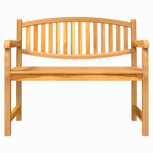 Havebænk 114x59x87 cm massivt teaktræ