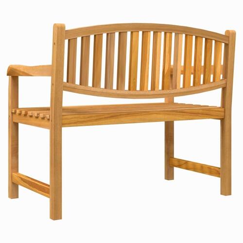 Havebænk 114x59x87 cm massivt teaktræ