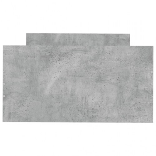 Sengeramme 75x190 cm i konstrueret træ - betongrå