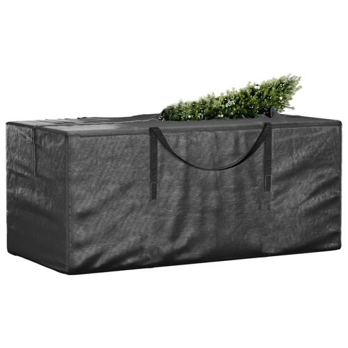 Opbevaringspose til juletræ 150x75x75 cm polyethylen sort