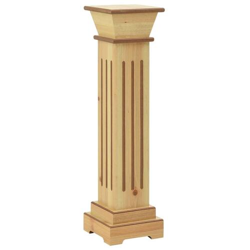 Klassisk plantestativ 17x17x66 cm MDF firkantet lys træfarve