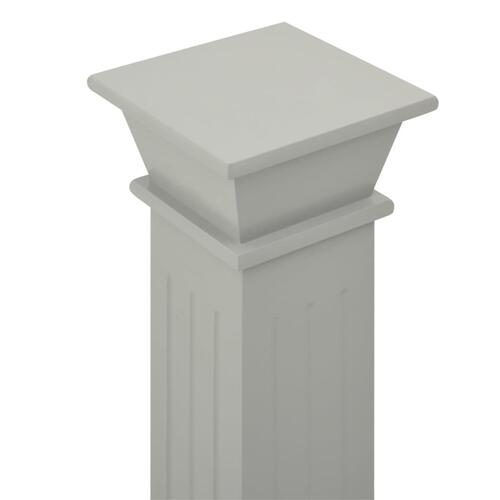 Klassisk plantestativ 17x17x66 cm MDF firkantet grå