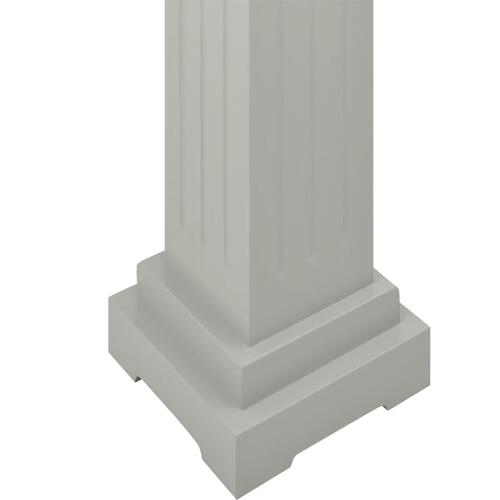 Klassisk plantestativ 17x17x66 cm MDF firkantet grå