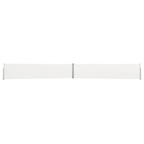 Sammenrullelig sidemarkise til terrassen 140x1200 cm creme
