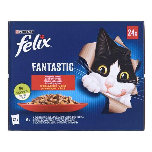 Kattemad Purina Kylling Oksekød Lam Kanin 24 x 85 g