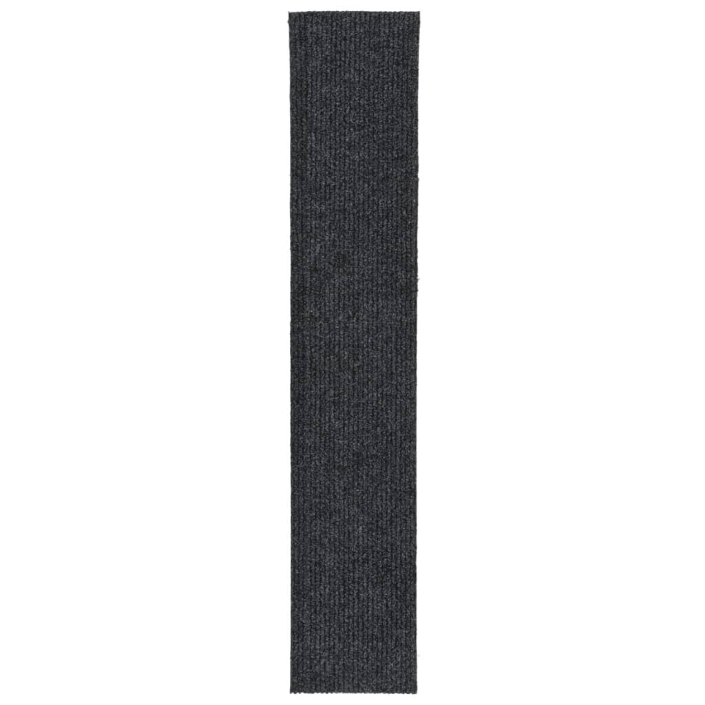 Snavsbestandig tæppeløber 100x500 cm antracitgrå