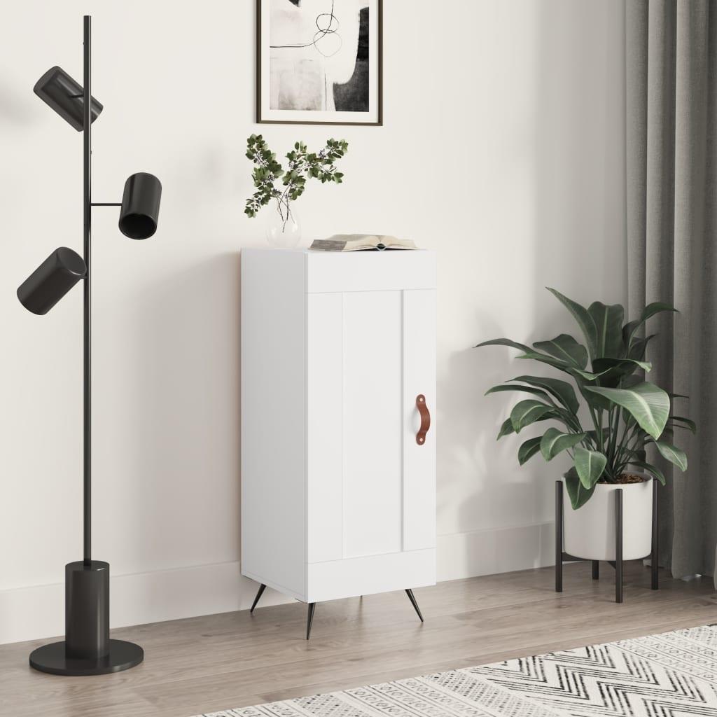 Skænk 34,5 × 34 × 90 cm i konstrueret træ - hvid