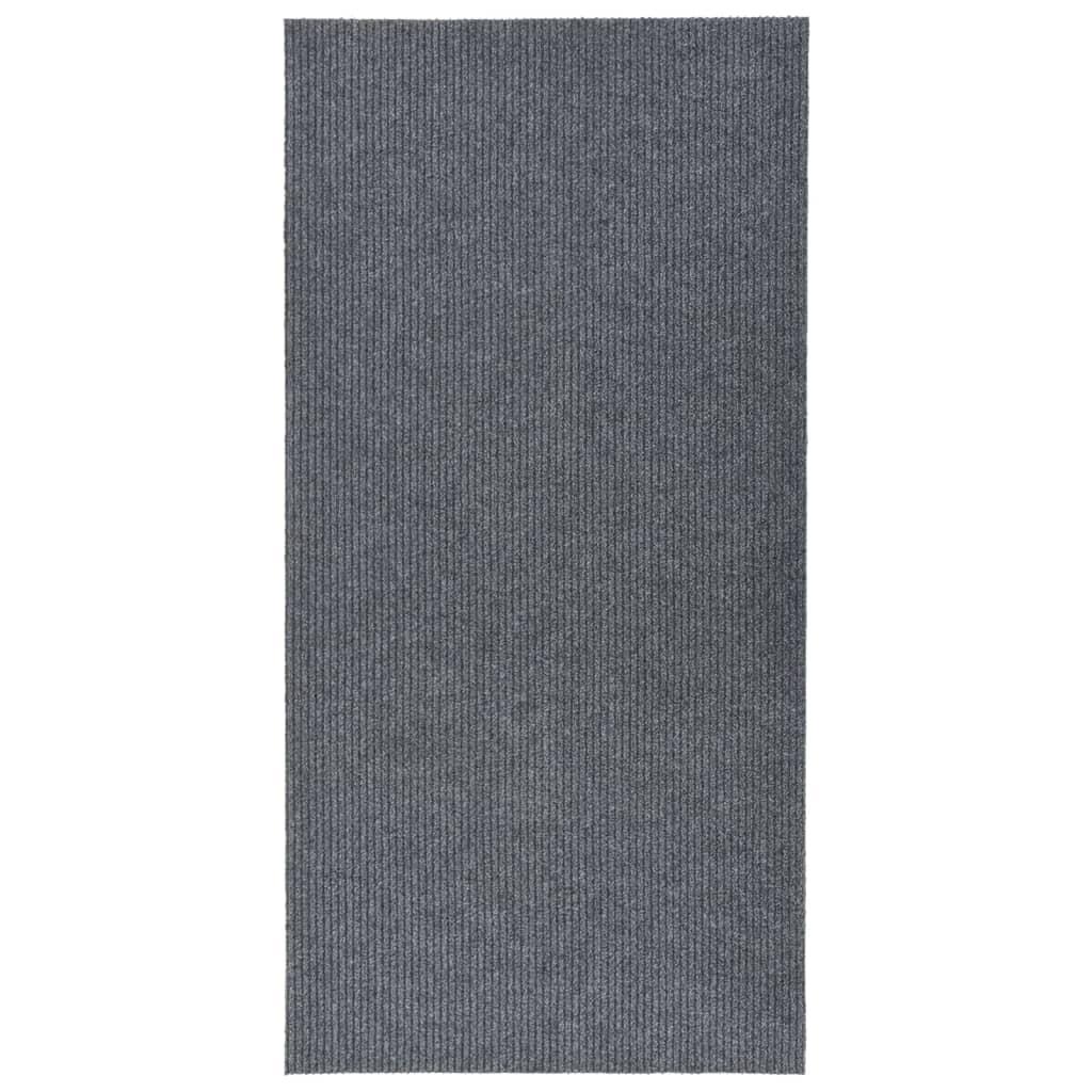 Snavsbestandig tæppeløber 100x200 cm grå