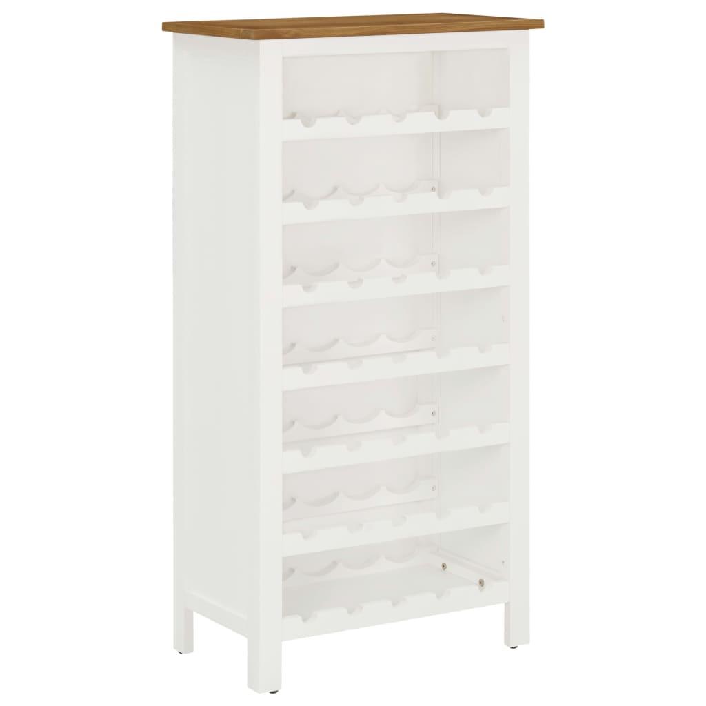 Vinreol 56x32x110 cm massivt egetræ