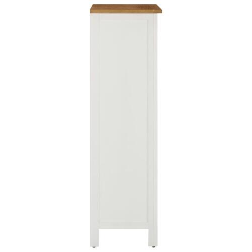Vinreol 56x32x110 cm massivt egetræ