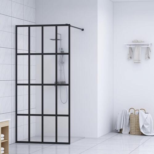 Bruseafskærmning 90x195 cm hærdet glas klart