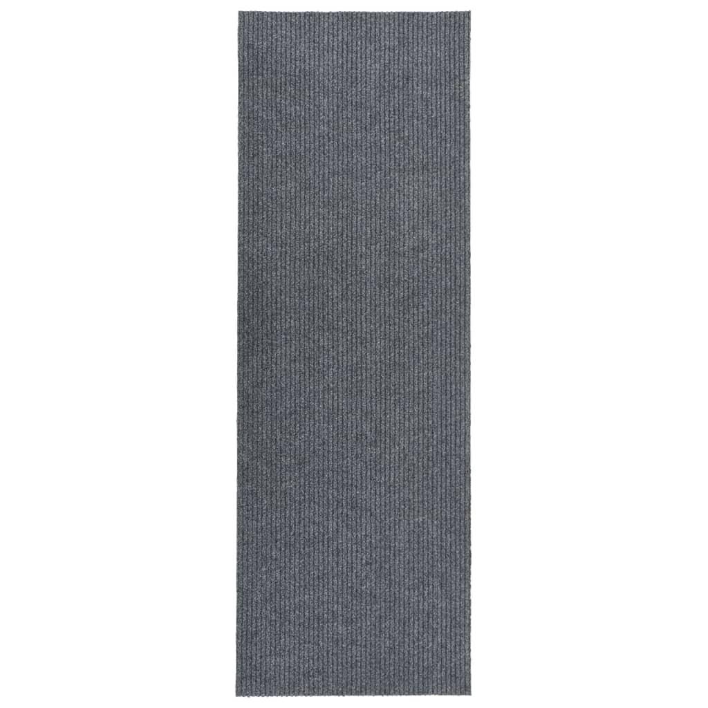 Snavsbestandig tæppeløber 100x350 cm grå