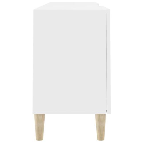 Tv-bord 150x30x50 cm konstrueret træ hvid
