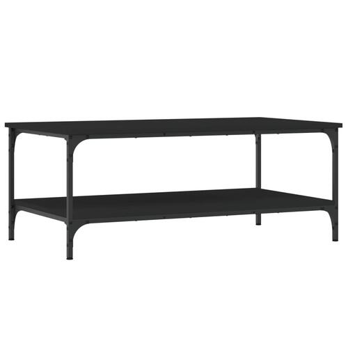 Sofabord 100x55x40 cm konstrueret træ sort