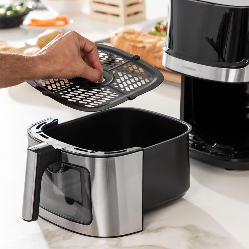 Fryinn View 6500 airfryer - 6,5 l, 1700 W, sort/rustfrit stål