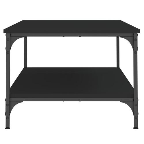 Sofabord 100x55x40 cm konstrueret træ sort