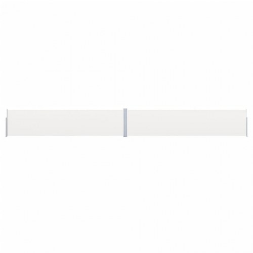 Sammenrullelig sidemarkise til terrasse 170 × 1.200 cm - creme