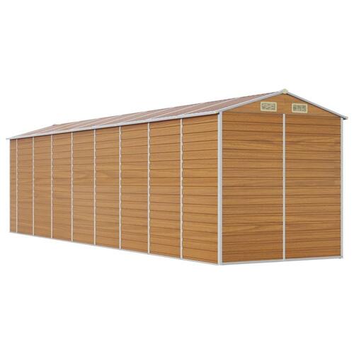 Haveskur 191x725x198 cm galvaniseret stål lysebrun