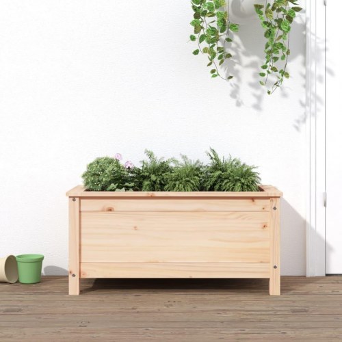 Plantekasse i massivt fyrretræ 82,5 x 40 x 39 cm