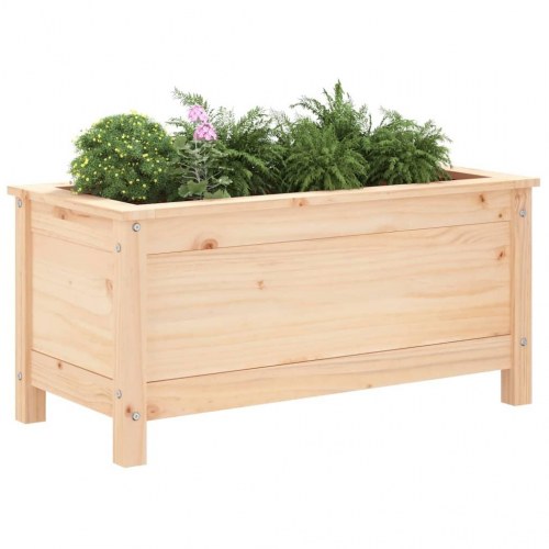 Plantekasse i massivt fyrretræ 82,5 x 40 x 39 cm