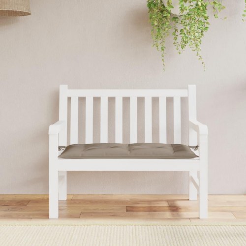 Hynde til havebænk 110x50x7 cm oxfordstof gråbrun