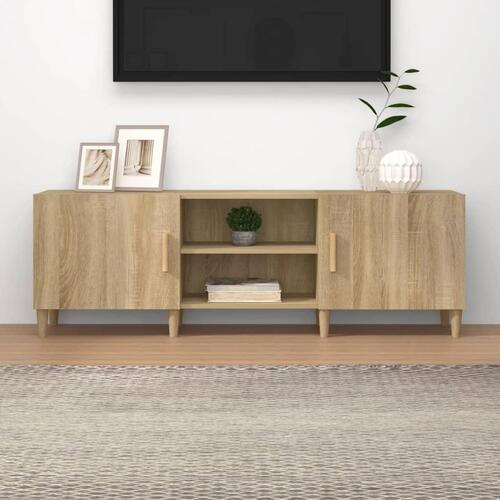 Tv-bord 150x30x50 cm konstrueret træ sonoma-eg