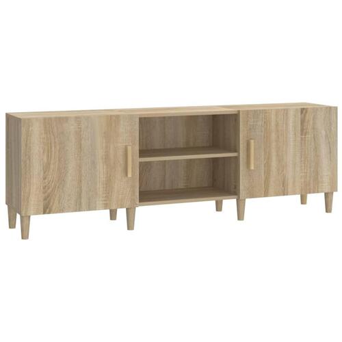 Tv-bord 150x30x50 cm konstrueret træ sonoma-eg
