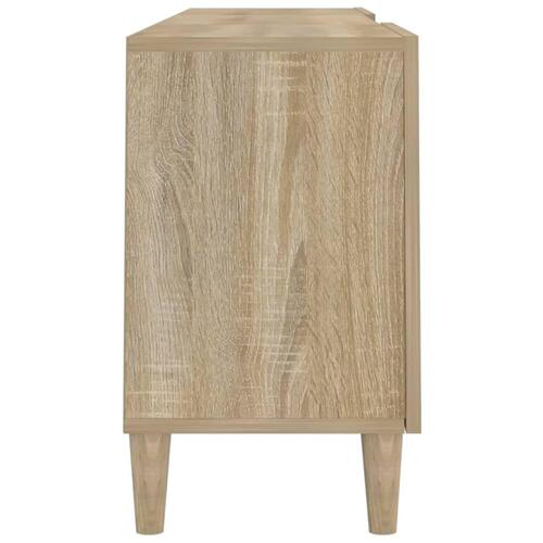 Tv-bord 150x30x50 cm konstrueret træ sonoma-eg