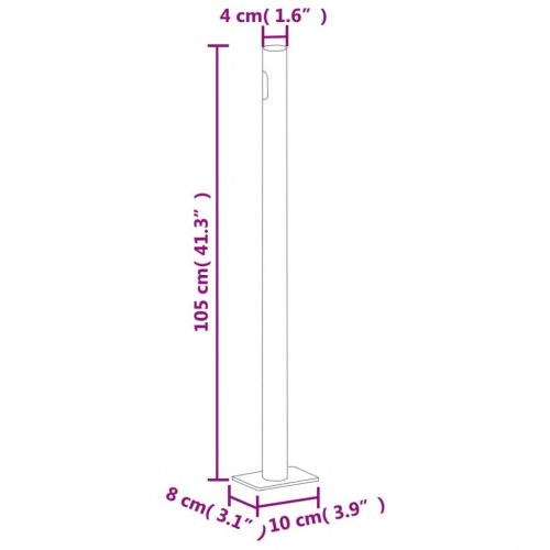 Sammenrullelig sidemarkise til terrasse 170 × 1.200 cm - blå