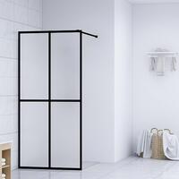 Bruseafskærmning 80x195 cm hærdet glas matteret