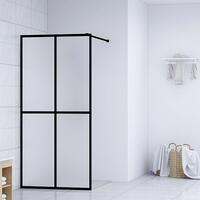 Bruseafskærmning 90x195 cm hærdet glas matteret