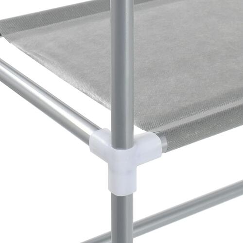 Opbevaringsstativ med 2 hylder 53,5x28x143 cm jern grå