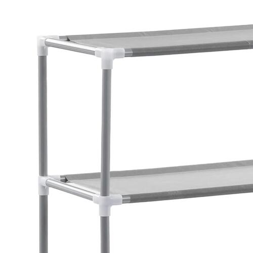 Opbevaringsstativ med 2 hylder 53,5x28x143 cm jern grå