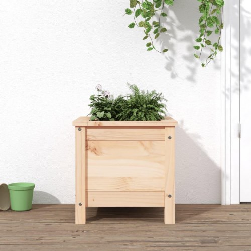 Plantekasse i massivt fyrretræ 40 x 40 x 39 cm