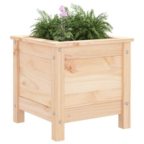 Plantekasse i massivt fyrretræ 40 x 40 x 39 cm