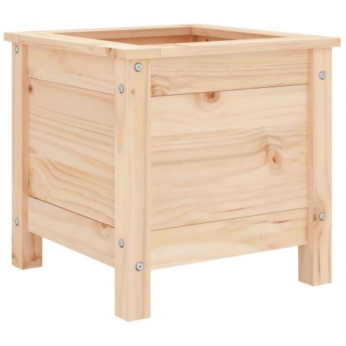Plantekasse i massivt fyrretræ 40 x 40 x 39 cm
