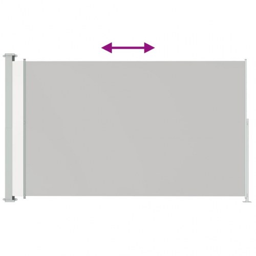 Sammenrullelig sidemarkise til terrasse 180×300 cm - cremefarvet