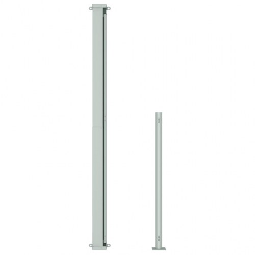 Sammenrullelig sidemarkise til terrasse 180×300 cm - grå